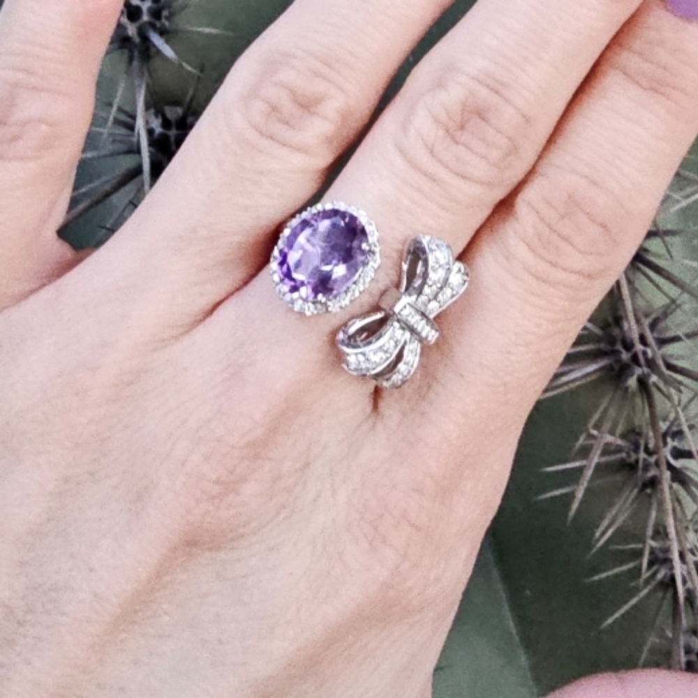Amerhyst Gemstone Ring